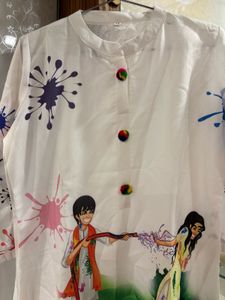Unique Holi-themed Kurta for Women