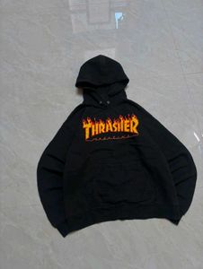 Authentic Thrasher Flame Logo Pullover Hoodie