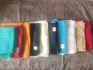 Blue Embroidered Cotton 1 Pants