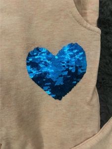 Cute Elsa Heart Sweatshirt &amp; Pants Set