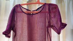 Sheer Purple Maxi Dress