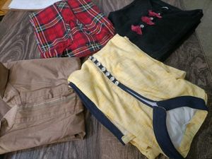 Yellow Printed Sleeveless Kurta 4 kurti combo