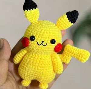 Handmade Crochet Pikachu keychain