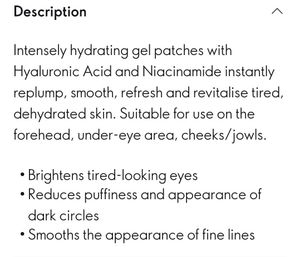 Oriflame Optimals Hydra-Glow Gel Face Patches