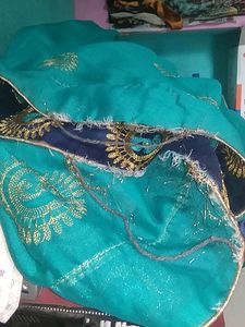 New Saree Just Once Use ...Chhat Ke Upar Sukhte Sa