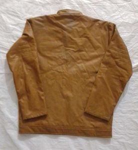 Brown Faux Leather Jacket