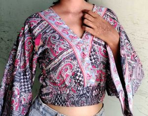 Bohemian Print Crop Top