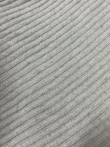 White Ribbed Zip-Up Mock Neck Top