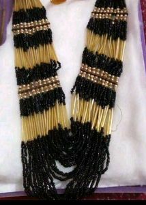 Elegant Black Beaded Necklace Set