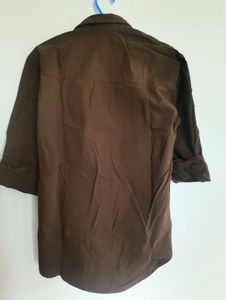 Men's Brown Casual Shirt