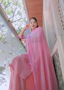 Pink Silk Kurta