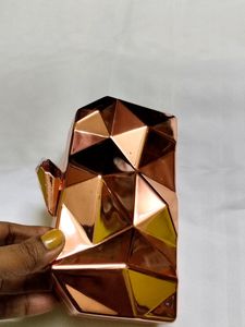 Metalic Clutches. Rose Gold Colour