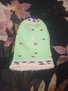 Girls Fuzzy Knit Sweater with topa hude