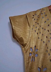 Elegant Mustard Yellow Ethnic Gown