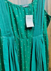 Elegant Green Polka Dot Jumpsuit