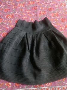 Chic Black A-Line Skirt