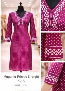 Purple Printed Woolen Kurti