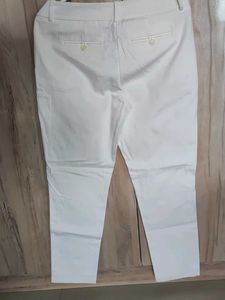 Classic White Cropped Pants
