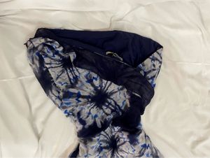 Unique Print Flowy one shoulder 2yk  Dress