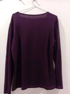 Purple Long Sleeve Top