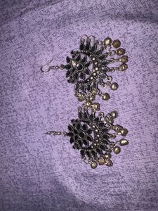 Boho Jhumka Earrings with Bells