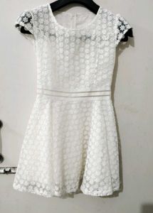 Elegant White Lace Dress