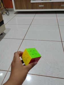 the rubix cube is 3x3 and it's good condition an