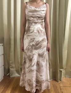 Elegant Print Slip Dress
