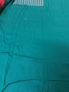 Teal Kurta with Silver Thread Work