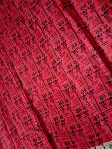 Red Silk Material 1.9 Metres