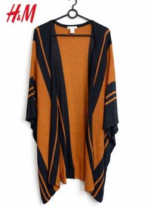 H&M Women's Striped Open Front Kimono