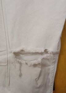 White Scarch Jeans