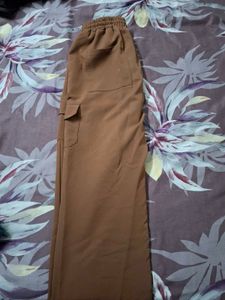 Women's / Unisex Brown Cargo Pants