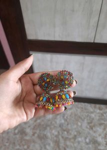 Bohemian Jhumka Earrings