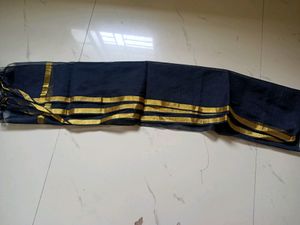 Black Dupatta With Golden Border .Never Used.