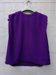New with tag Chic Purple Cute Korean Top