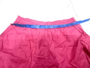 Vibrant Pink Palazzo Pants with Lace Trim