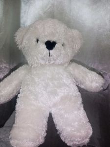 White Teddy Bear (Preloved, Needs a Forever Home)
