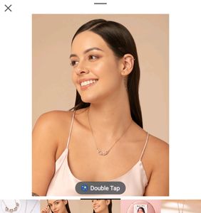 Zircon Heart Magnetic Clover Necklace - Rose Gold