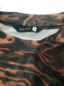 y2k Mesh Long Sleeve Top