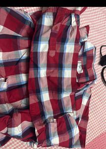 Here n Now Checked Casual Shirt - Red &amp; Blue
