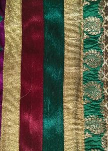 beautiful purple bandhani sari with blouse