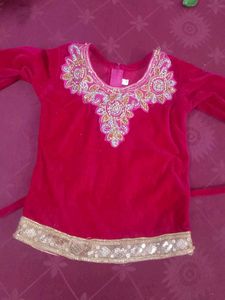 Velvet Kids Ethnic Dress