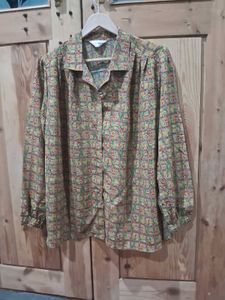 Vintage Patterned Blouse