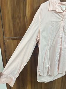 H&M Light Pink Button-Up Shirt