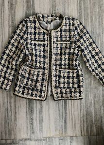 Elegant Plaid Tweed Jacket