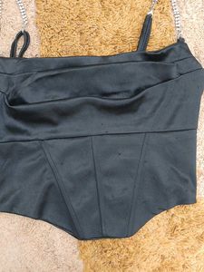 Sparkly Strap Corset Top