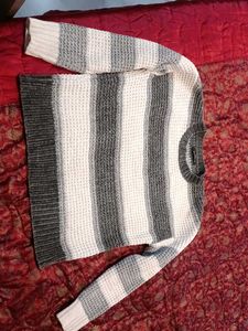 zudio Striped Knit Sweater