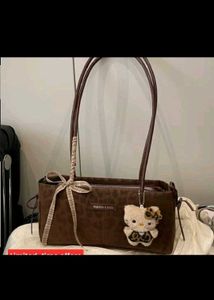 Leopard Print Crossbody Bag with Hello Kitty Charm