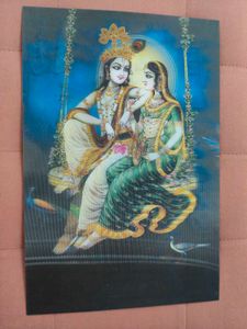 Radha Krishna Religious Art Print